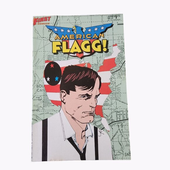 First Comics American Flagg #41 1987 Comic Book Collector Bagged Boarded - Picture 1 of 2